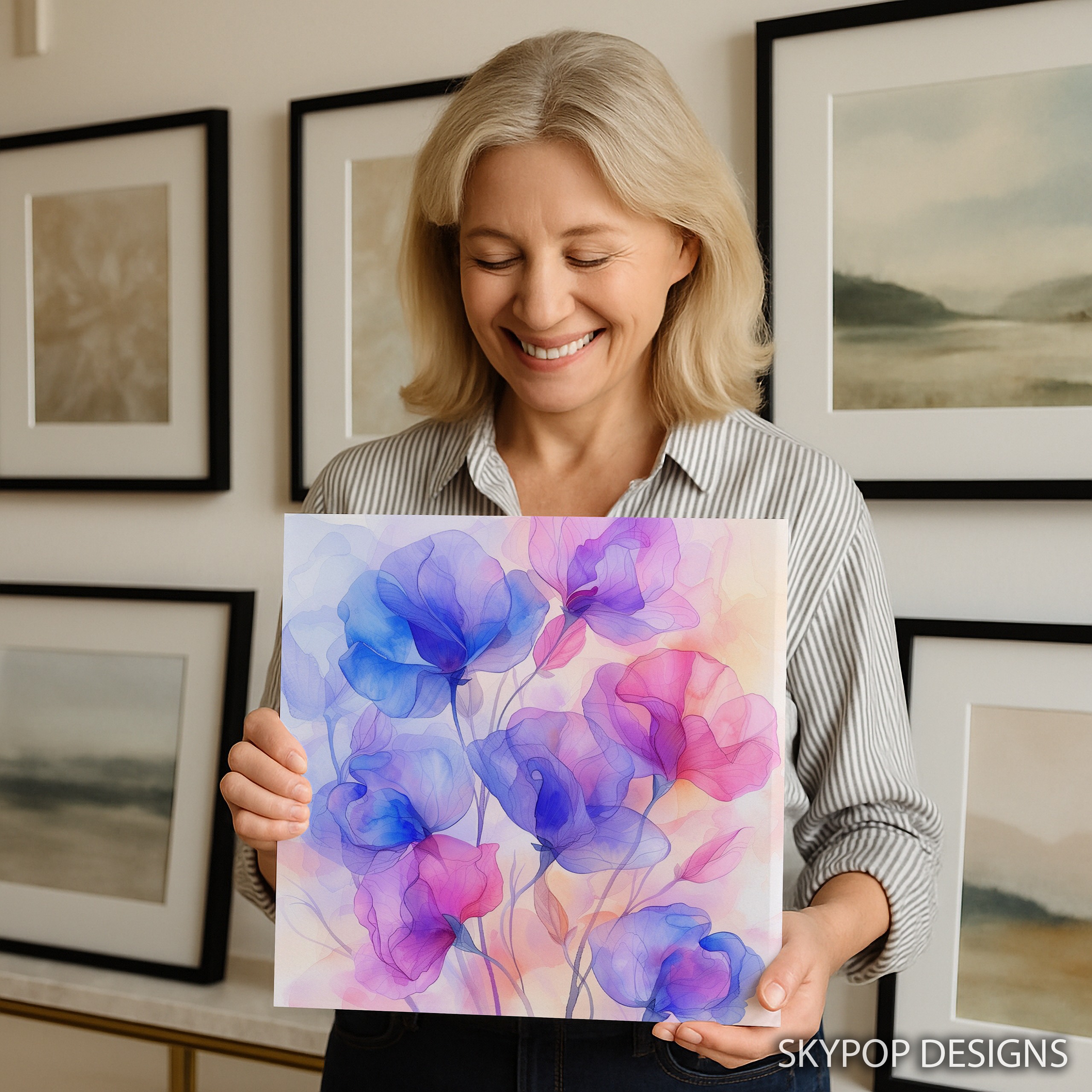 9.jpg Sweet Pea Bloom Art