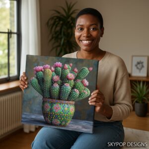 Cactus Flower Art