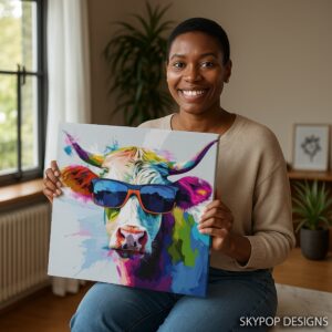 Highland Cow Art