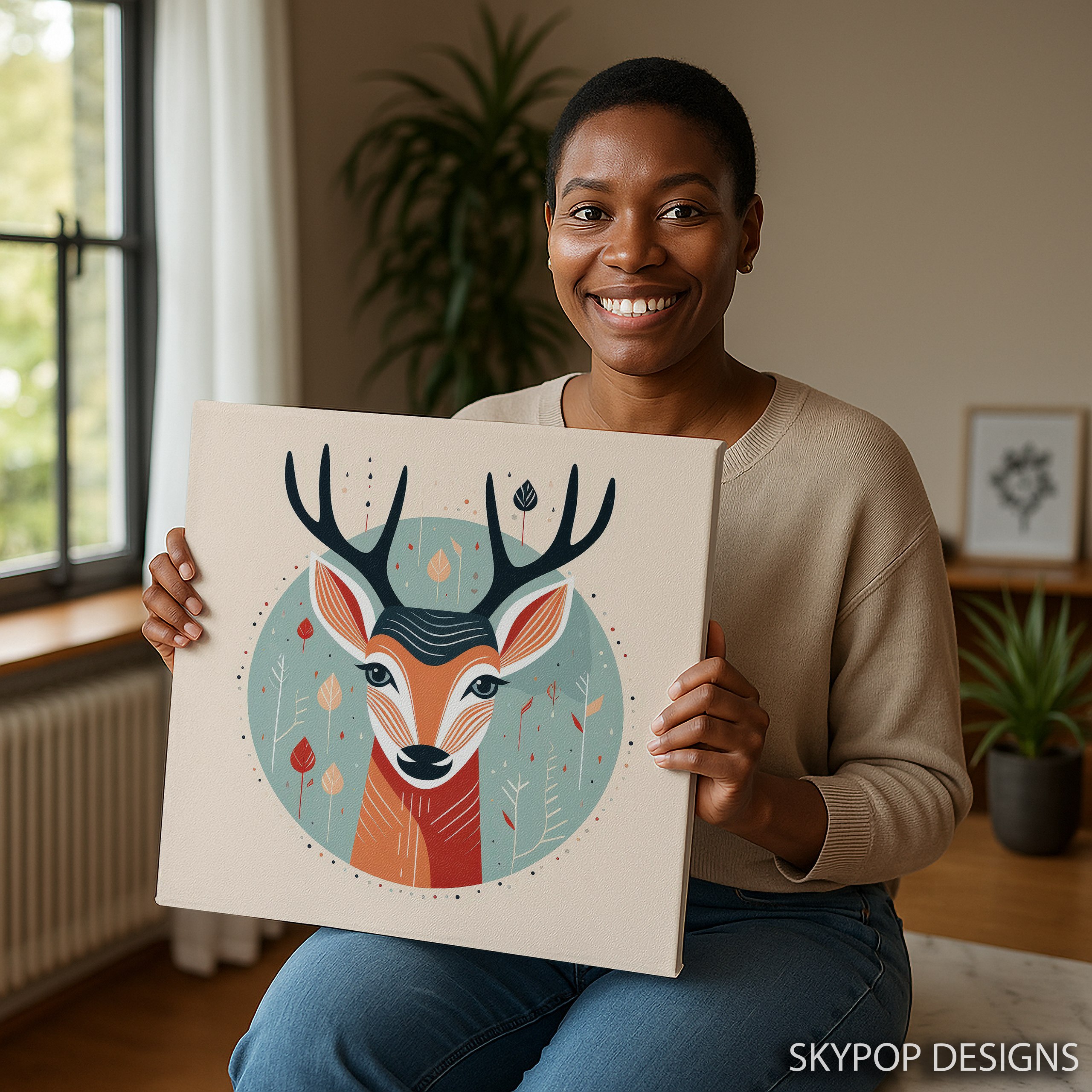 9.jpg Deer Art