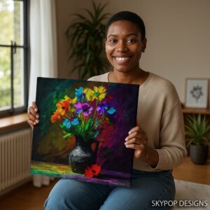 Vibrant Floral Bouquet Art