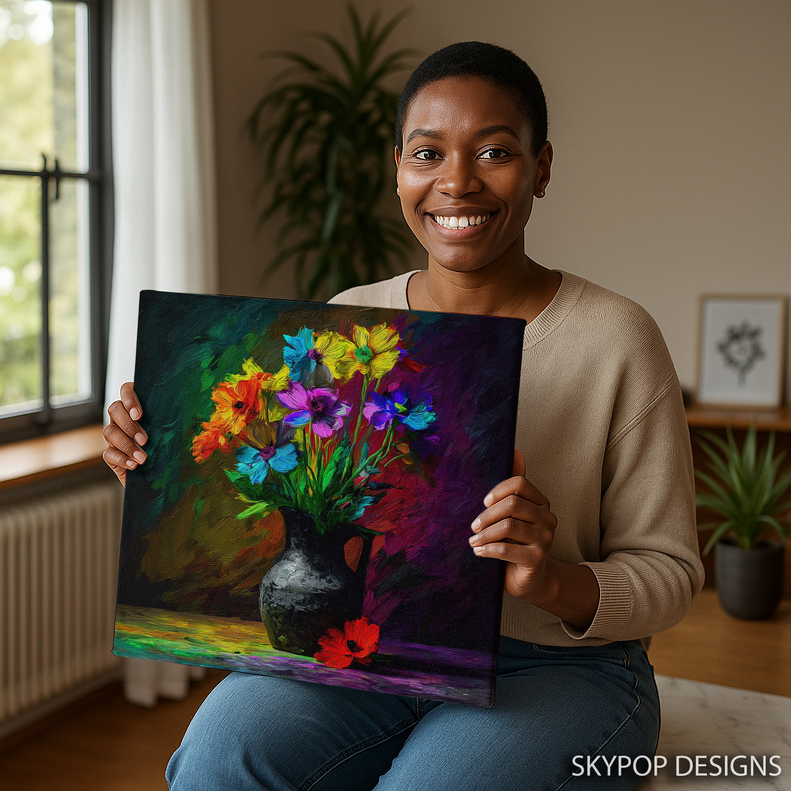 9.jpg Vibrant Floral Bouquet Art