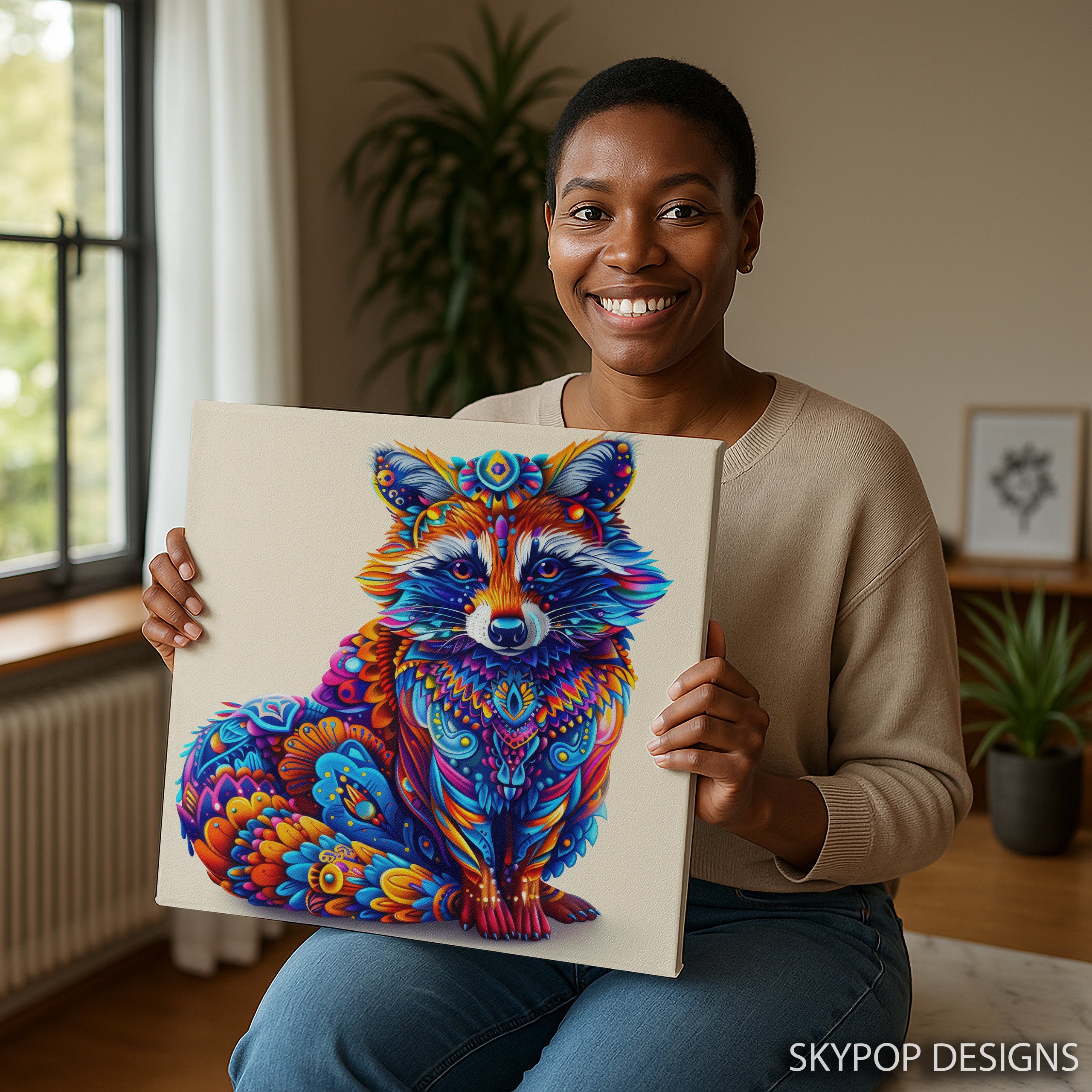 9.jpg Raccoon Art