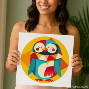 Geometric Owl Art