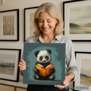 Panda Reading Art