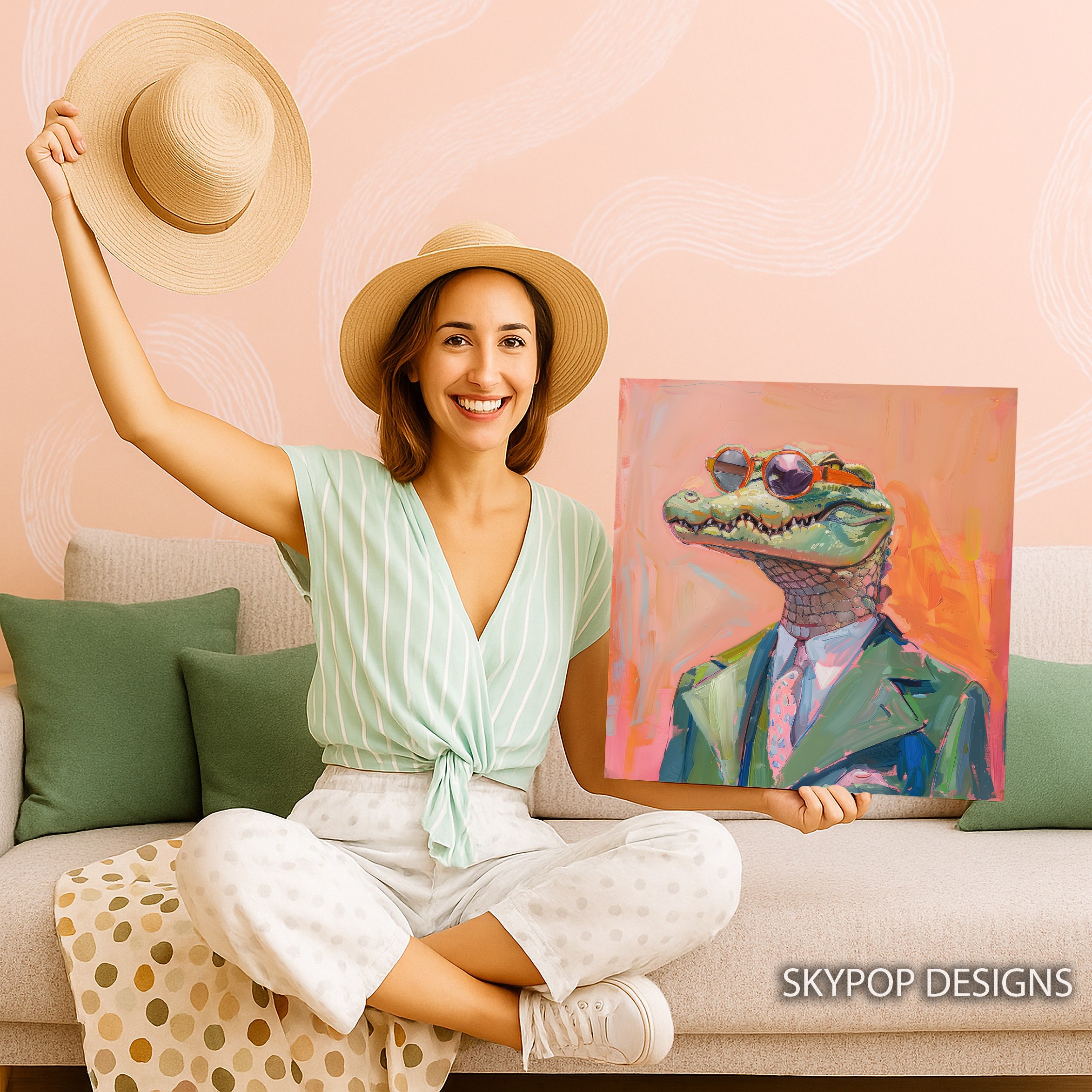 9.jpg Crocodile Art