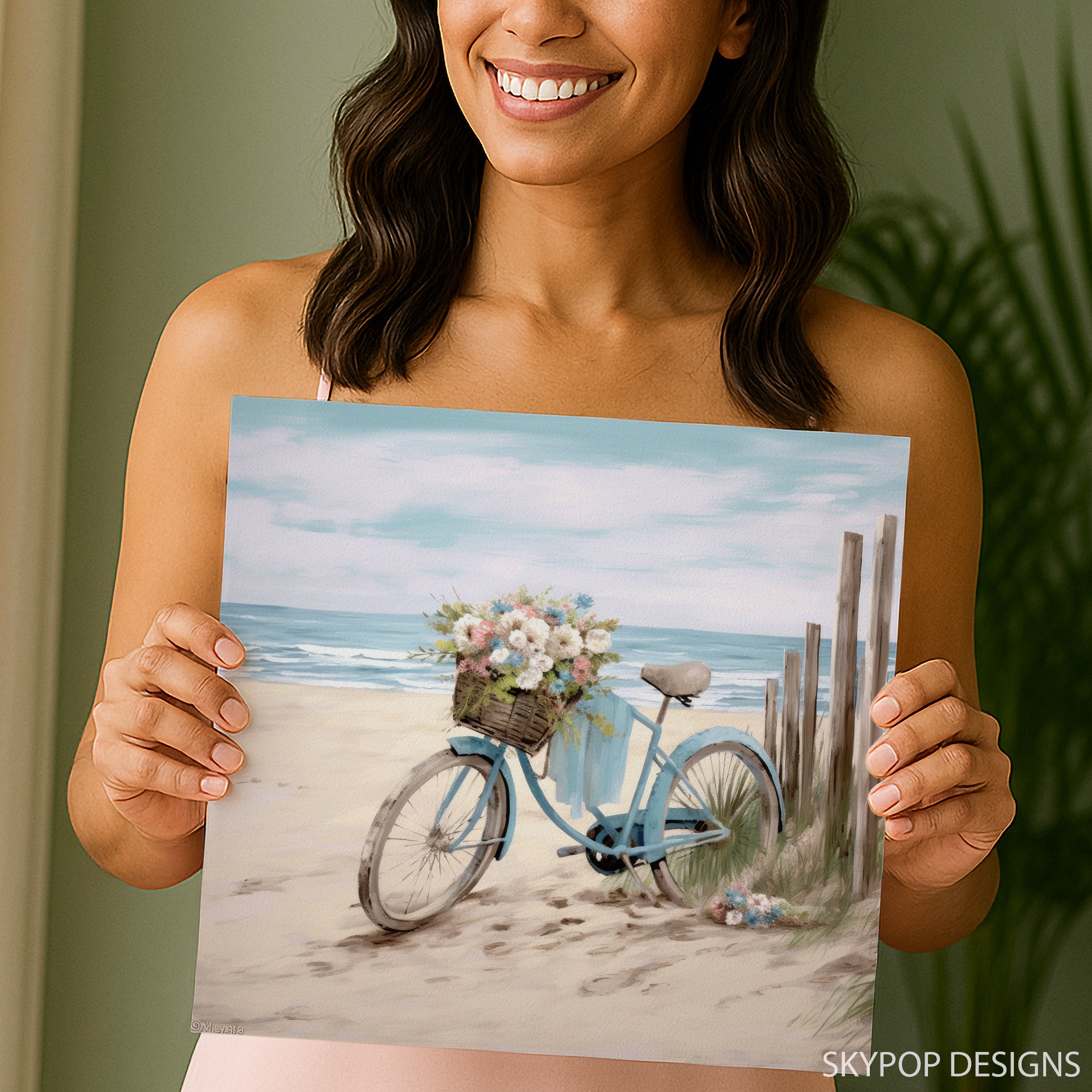 9.jpg Beach Bicycle Blossom Art