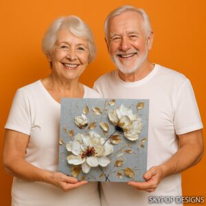 Gold Floral Art