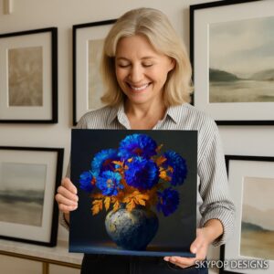 Blue Floral Art