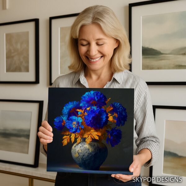 Blue Floral Art