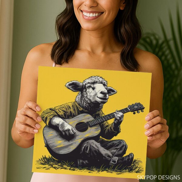 Sheep Guitar Art