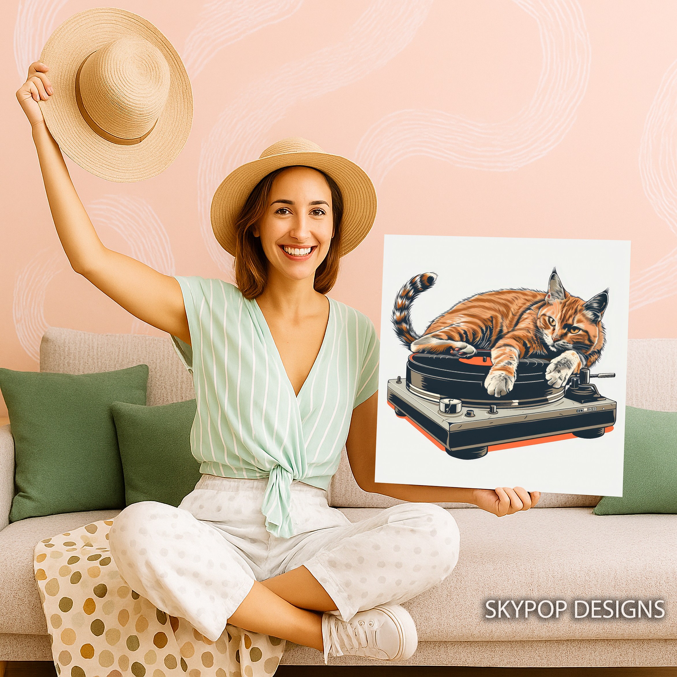 9.jpg Cat DJ Vinyl Art