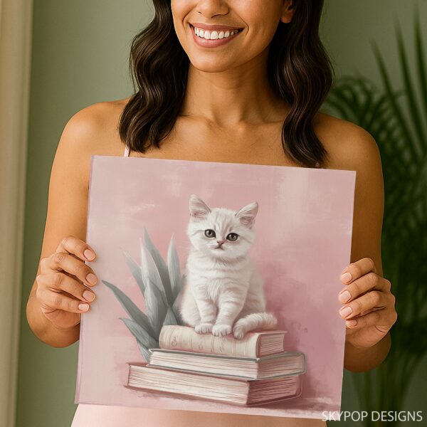 Cat Reading Nook Art