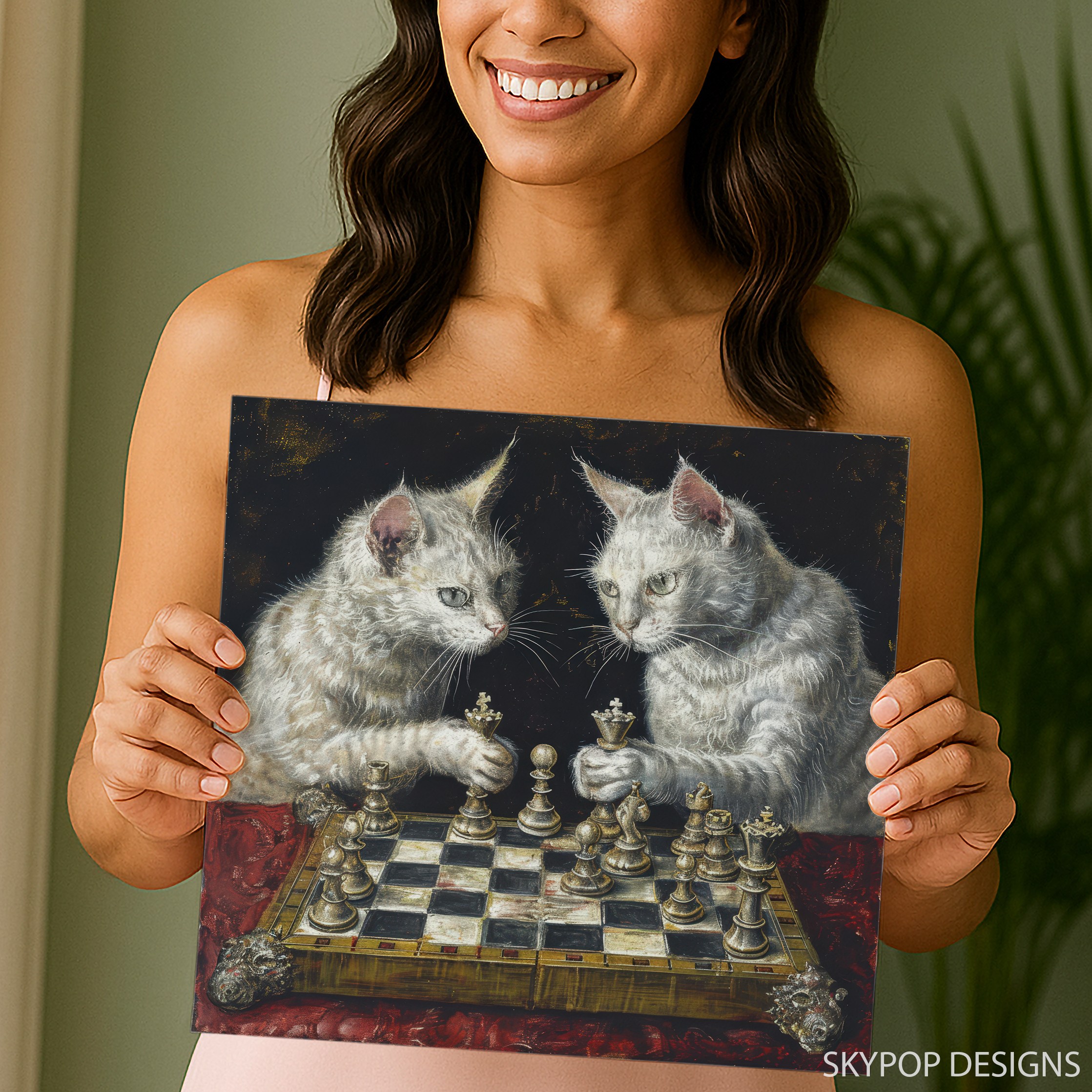 9.jpg Cat Chess Art