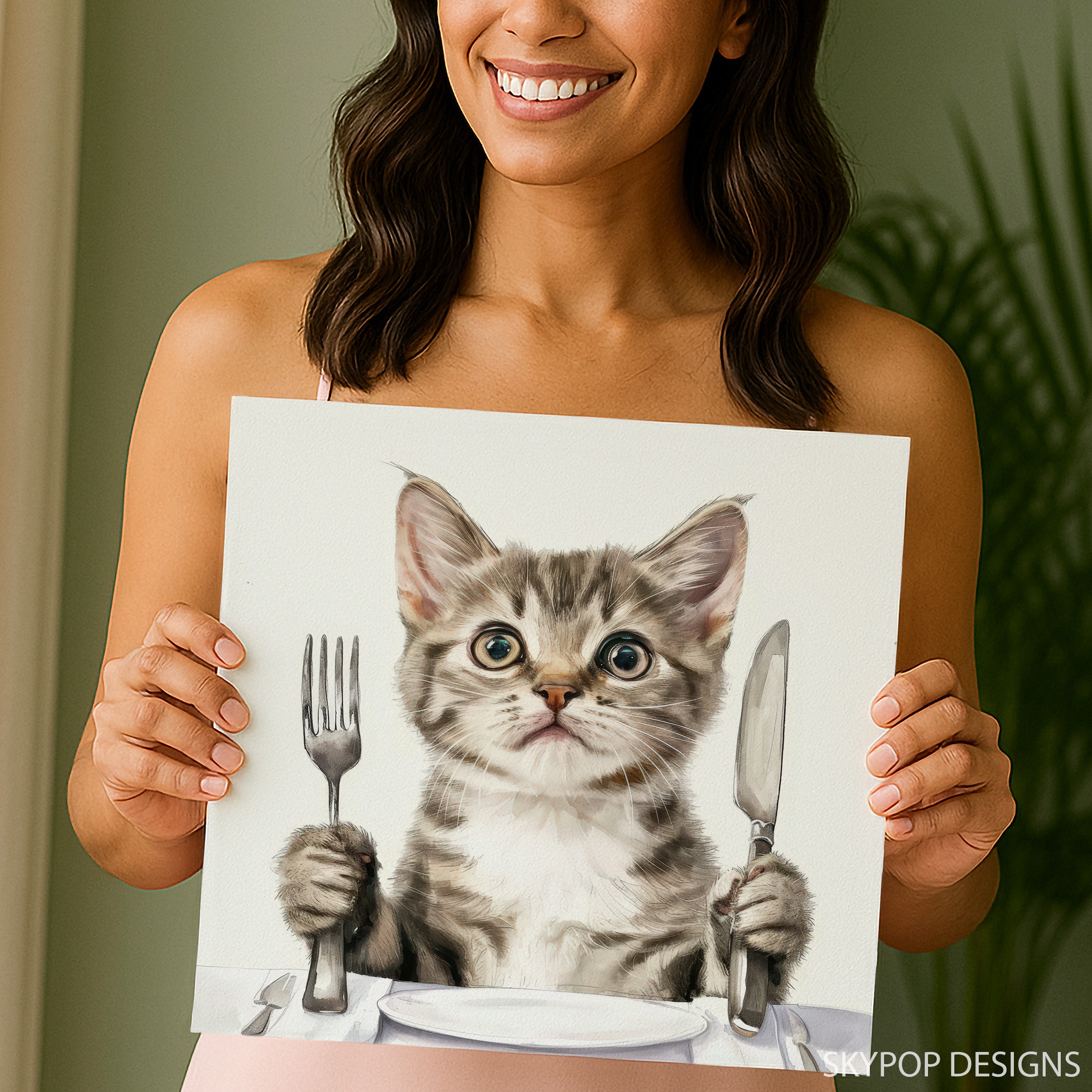 9.jpg Kitten Dinner Art