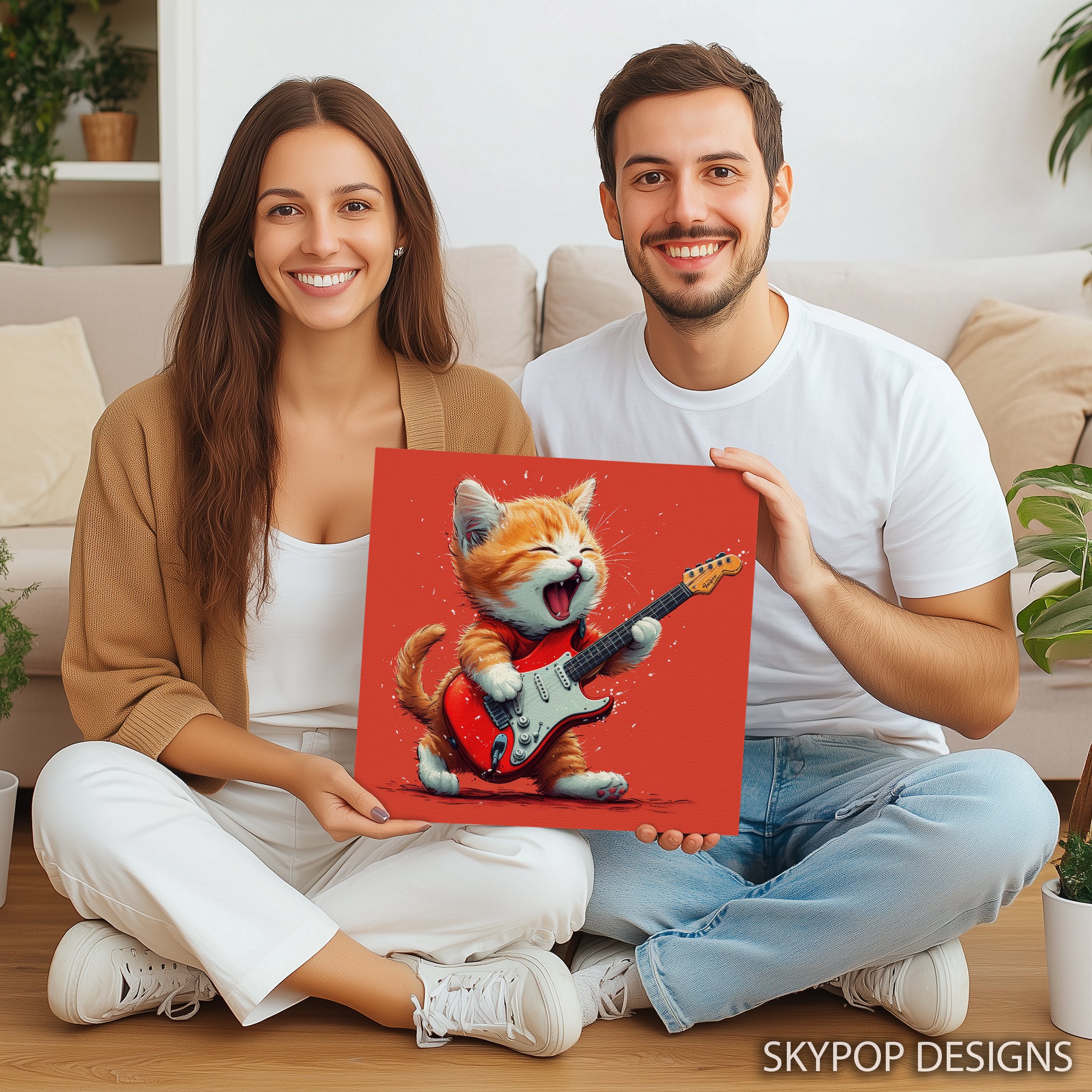 9.jpg Kitten Guitar Art