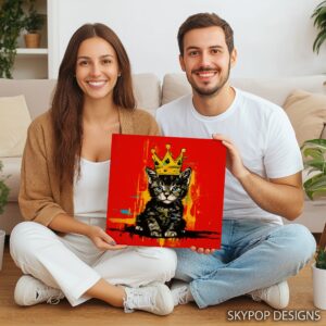 King Cat Crown Art