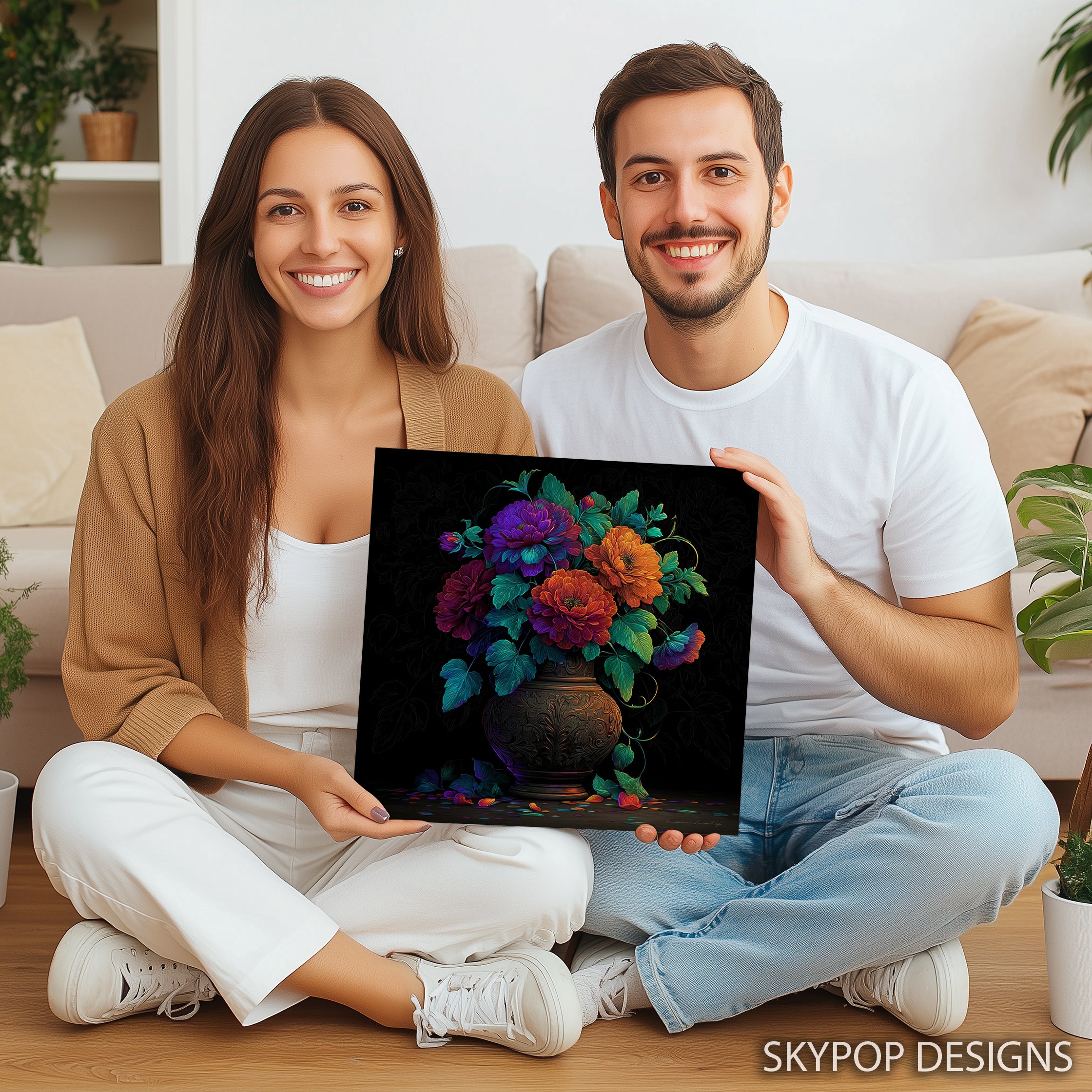 9.jpg Vibrant Floral Vase Art