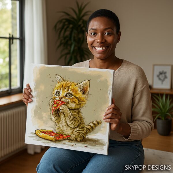 Kitten Pizza Art