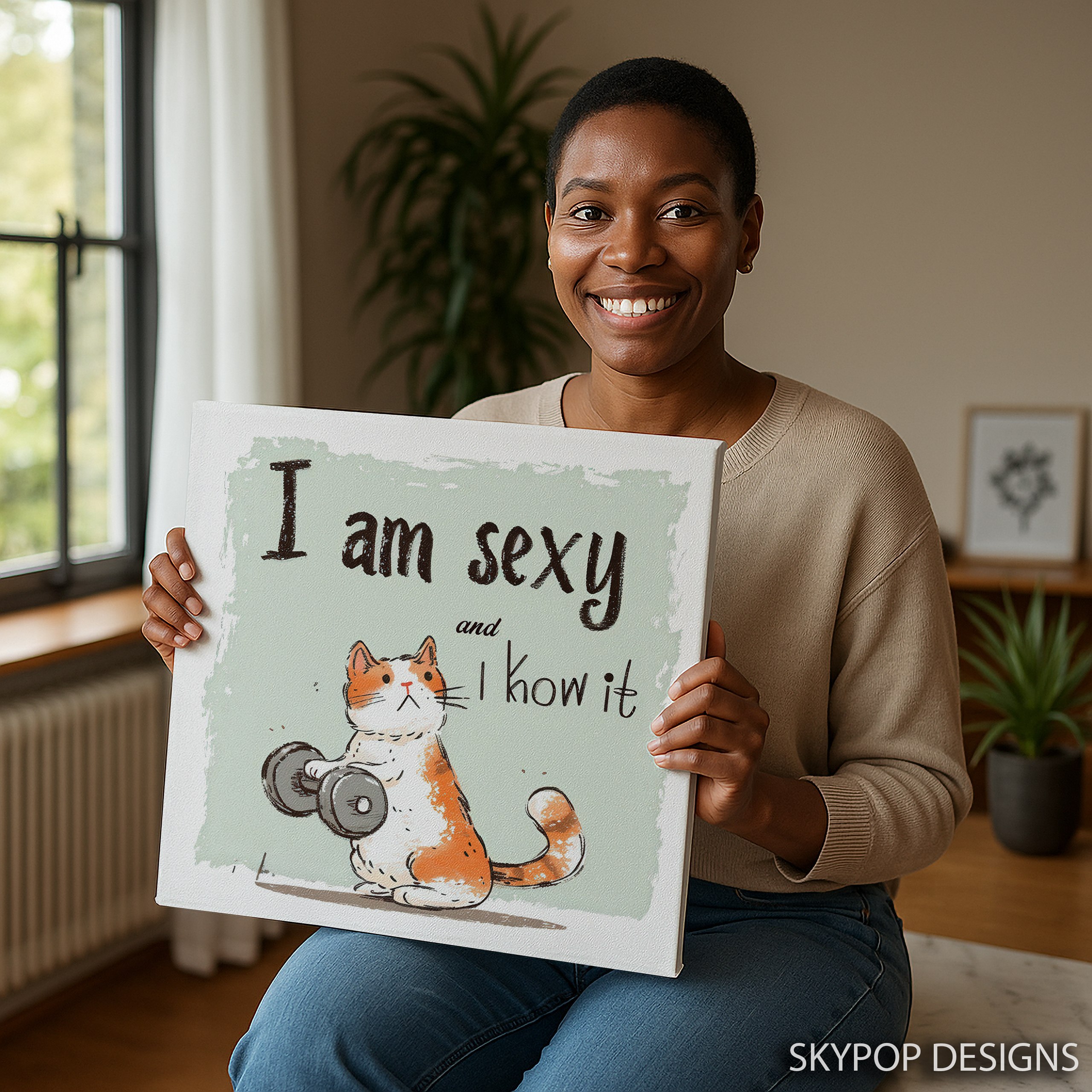 9.jpg Cat Workout Art