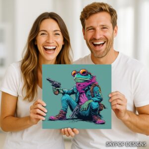 Frog Gunslinger Art