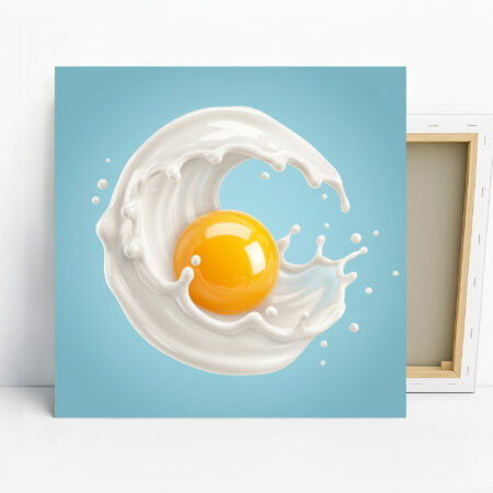 Egg Yolk Splash Art