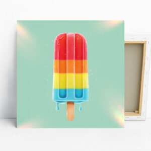 Rainbow Popsicle Art