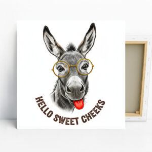 Donkey with Glasses Art