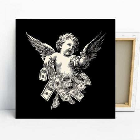 Cherub Money Shower Art