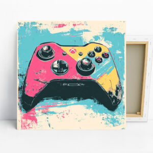 Retro Game Controller Art
