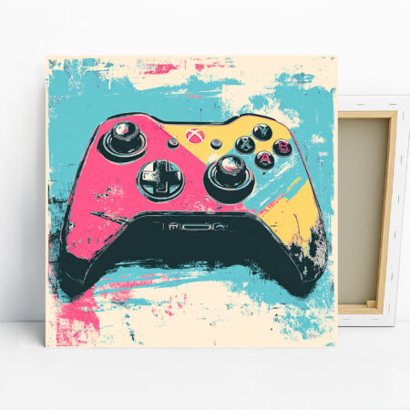 Retro Game Controller Art, Poster or Canvas, Po...