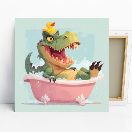 Crocodile Bath Time Fun Art