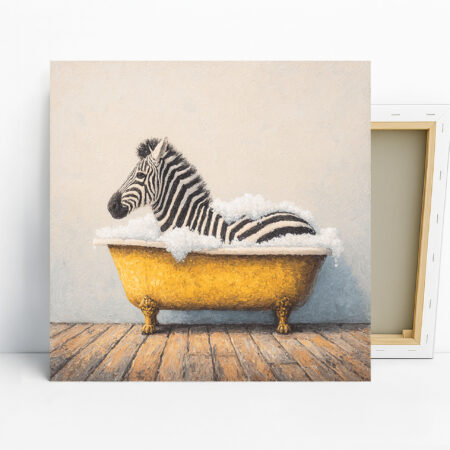Zebra Bubble Bath Art