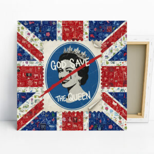 God Save The Queen Collage Art