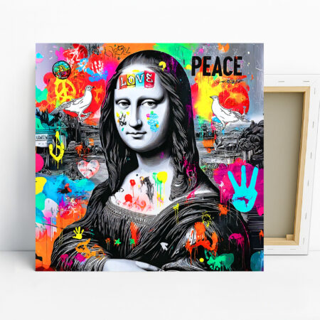 Mona Lisa Peace Love Art