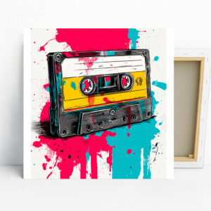 Retro Cassette Tape Art