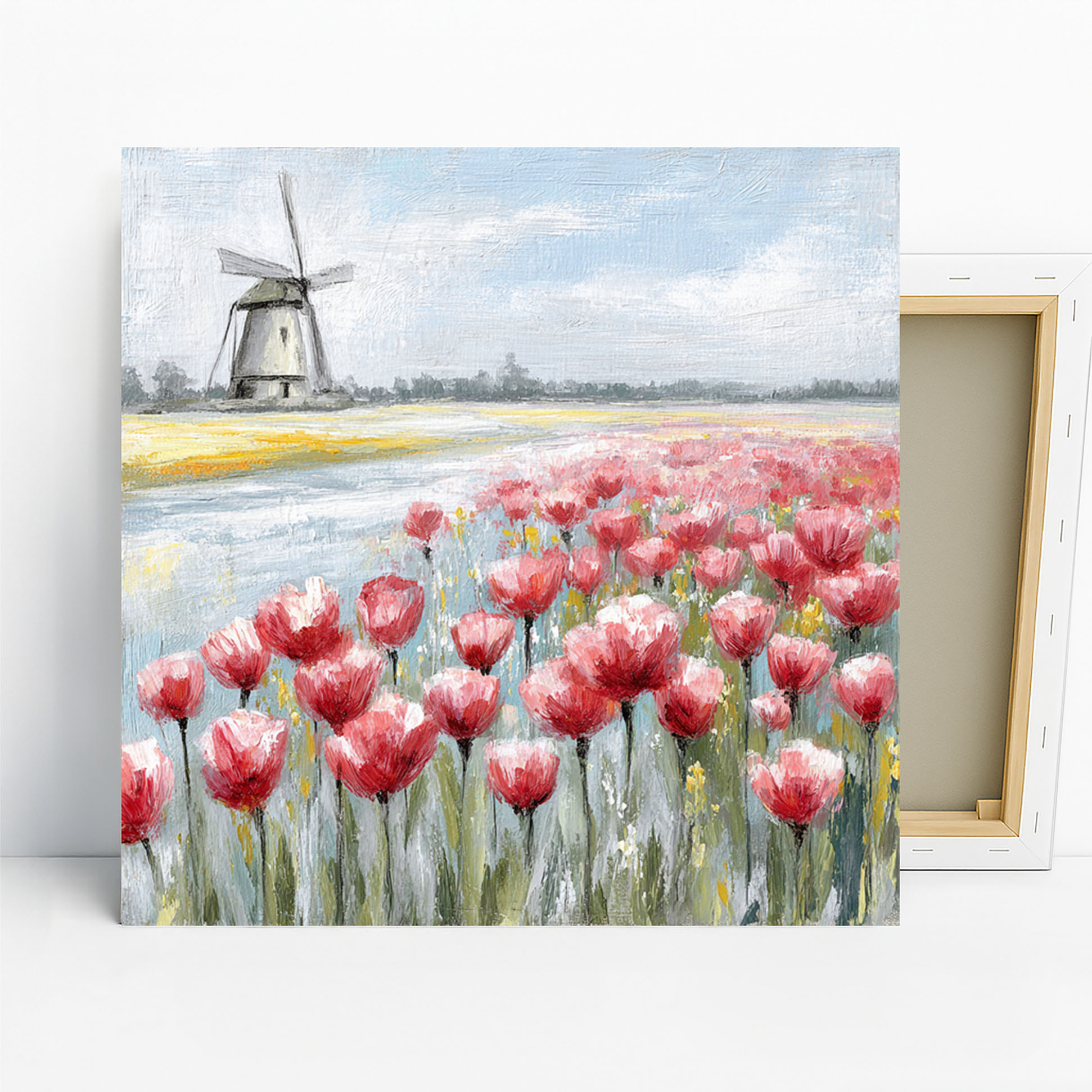 Poppy Field Windmill Art