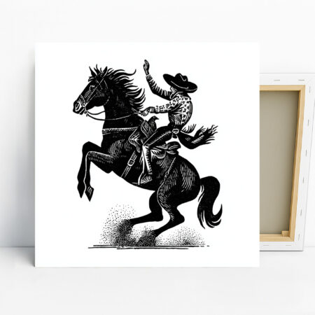 Cowboy Horse Art