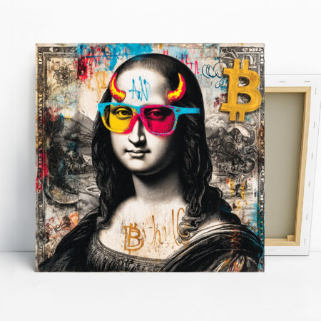Mona Lisa Bitcoin Art