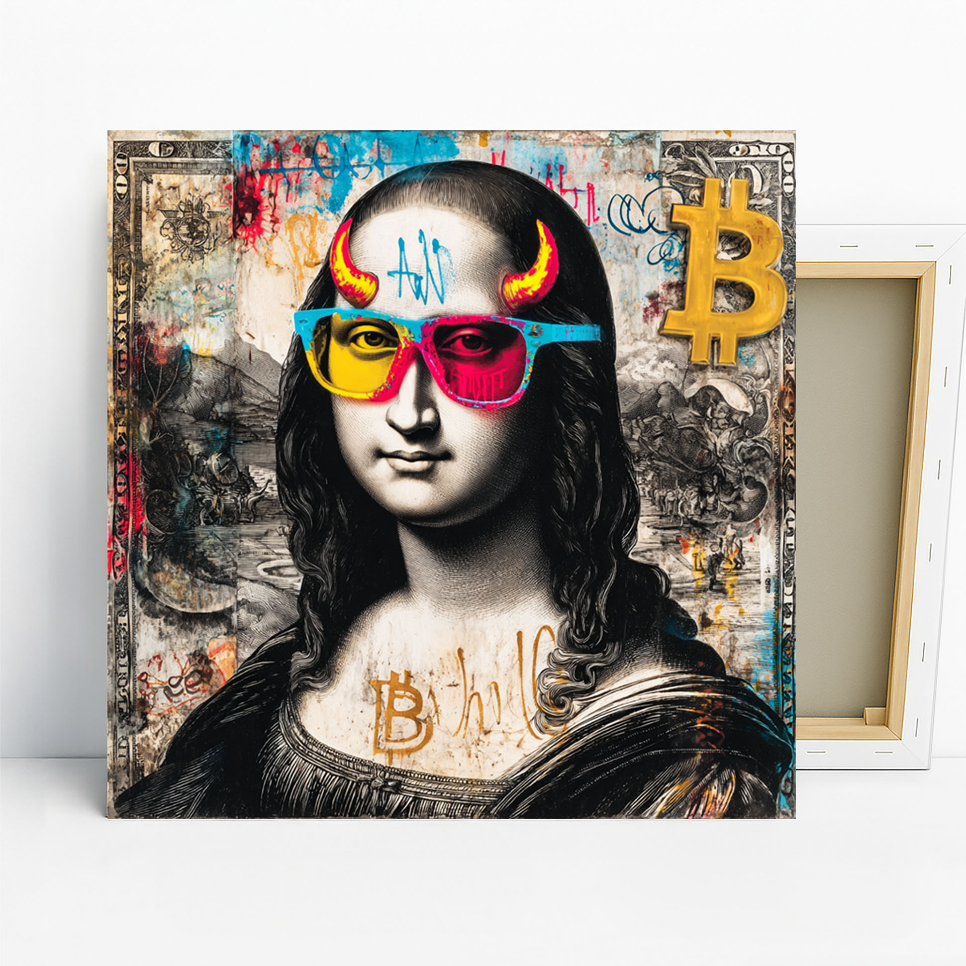 Mona Lisa Bitcoin Art