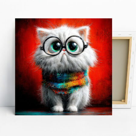 Kitten With Glasses Art