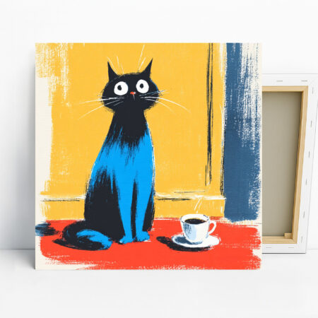 Black Cat Coffee Break Art