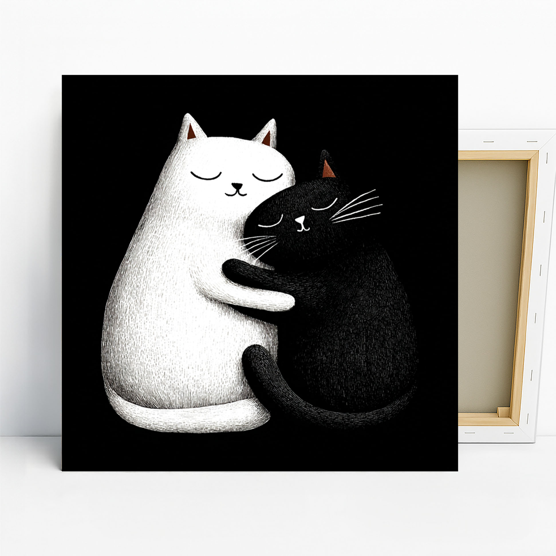Cat Hug Art