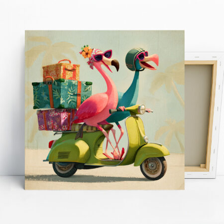Flamingo Road Trip Art