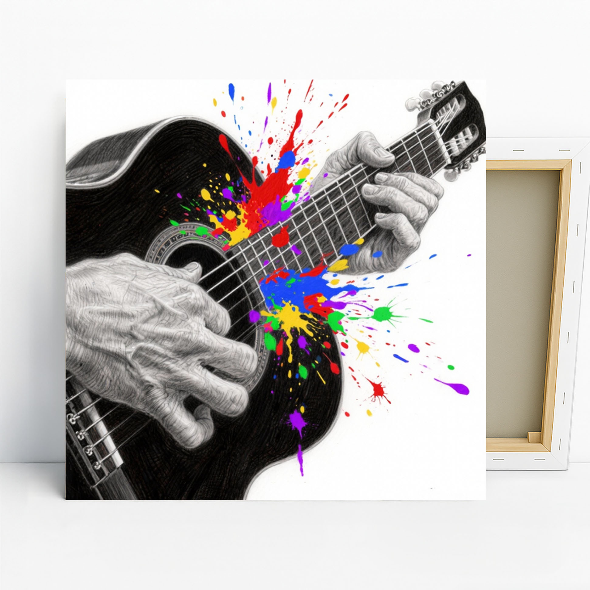 Guitar Splash Music Art