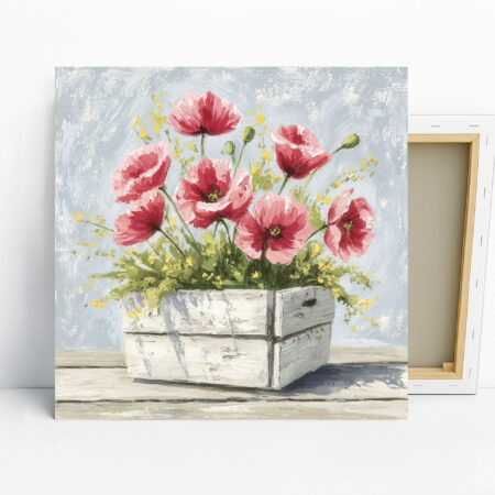 Pink Poppy Garden Box Art