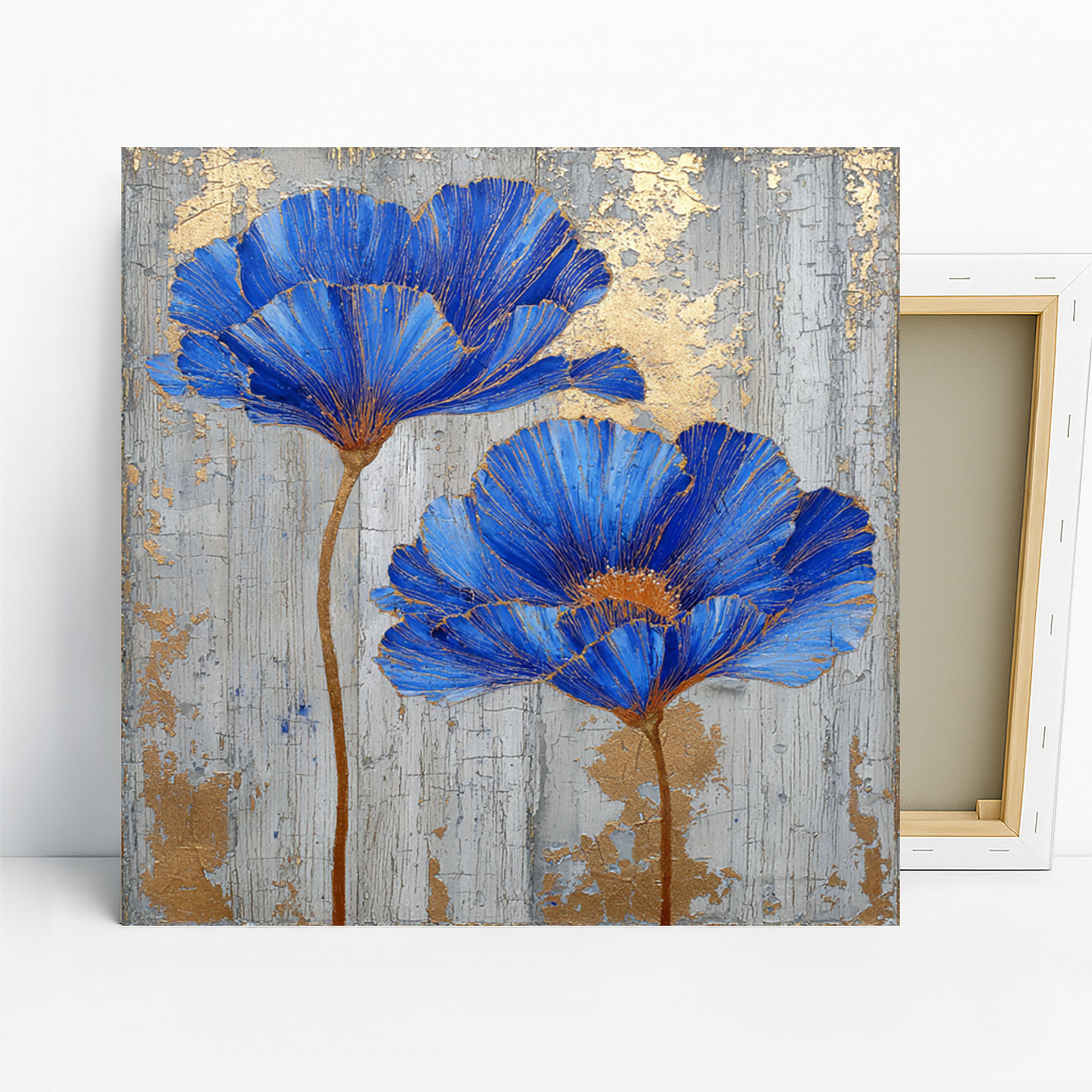 Blue Poppy Bloom Art