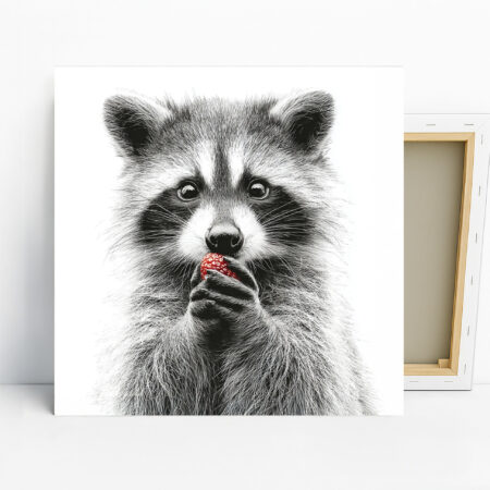 Raccoon Berry Treat Art