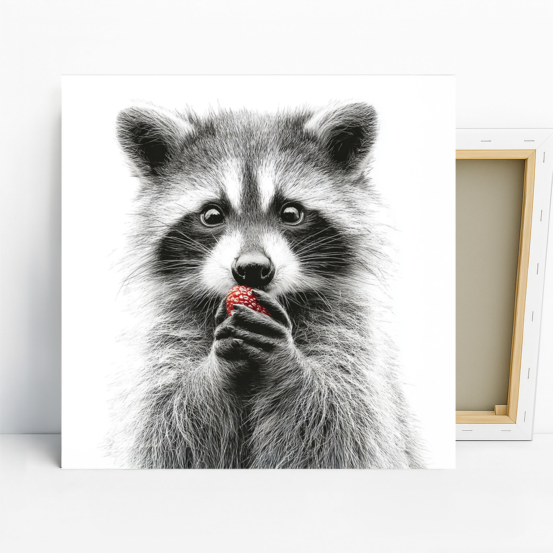 Raccoon Berry Treat Art
