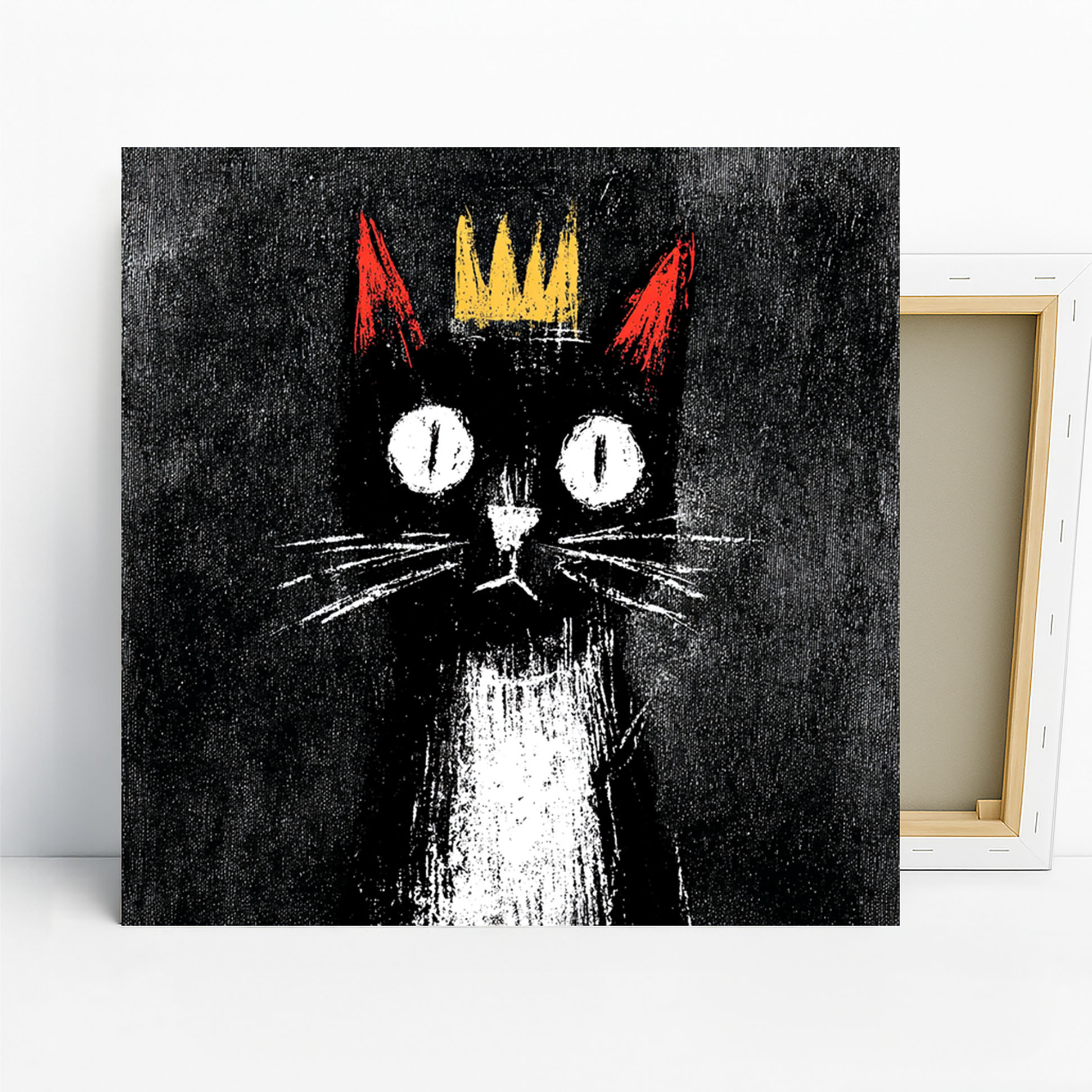 King Cat Crown Art